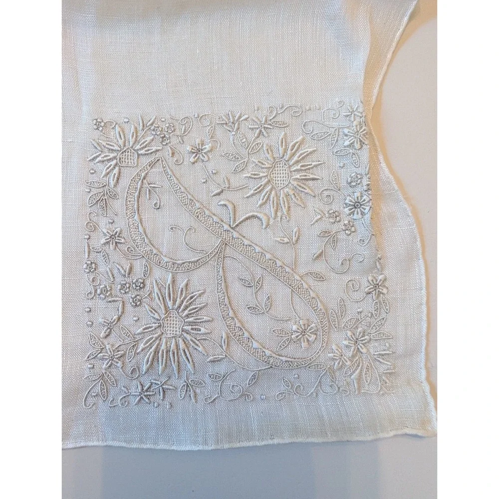 Handkerchief White Vintage 
